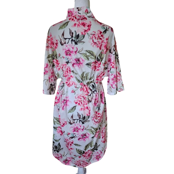 Show Me Your Mumu Pink Brie Floral Robe One Size - Picture 3 of 13